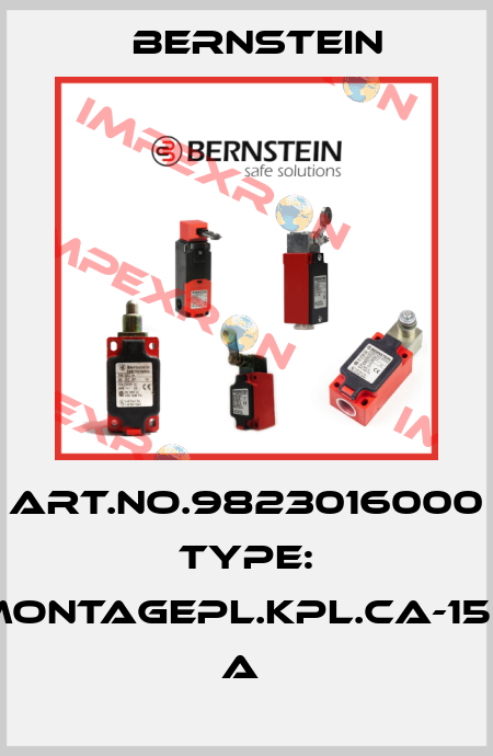 Art.No.9823016000 Type: MONTAGEPL.KPL.CA-150         A  Bernstein