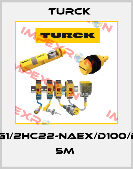 FCS-G1/2HC22-NAEX/D100/D024 5M  Turck