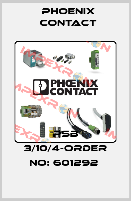 PSB 3/10/4-ORDER NO: 601292  Phoenix Contact