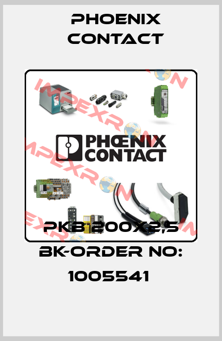 PKB 200X2,5 BK-ORDER NO: 1005541  Phoenix Contact