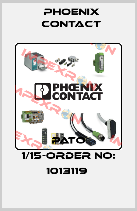 PATO 1/15-ORDER NO: 1013119  Phoenix Contact