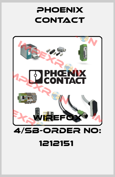WIREFOX 4/SB-ORDER NO: 1212151  Phoenix Contact