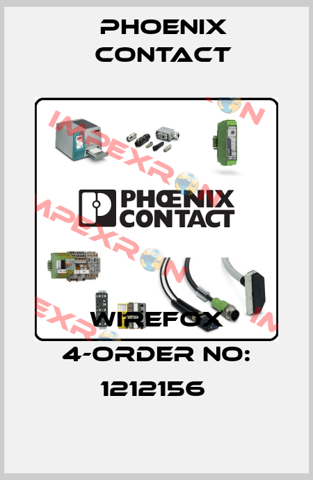 WIREFOX 4-ORDER NO: 1212156  Phoenix Contact