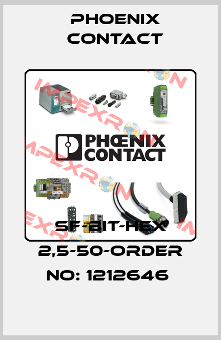 SF-BIT-HEX 2,5-50-ORDER NO: 1212646  Phoenix Contact