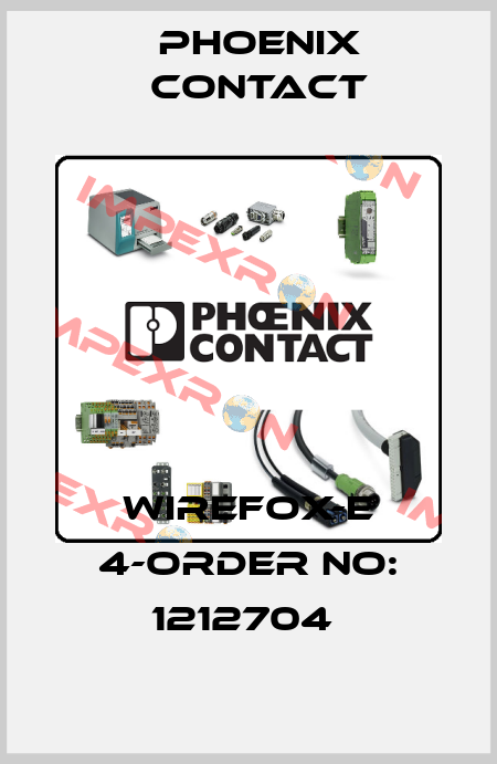 WIREFOX-E 4-ORDER NO: 1212704  Phoenix Contact