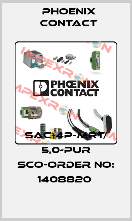 SAC-4P-MRT/ 5,0-PUR SCO-ORDER NO: 1408820  Phoenix Contact