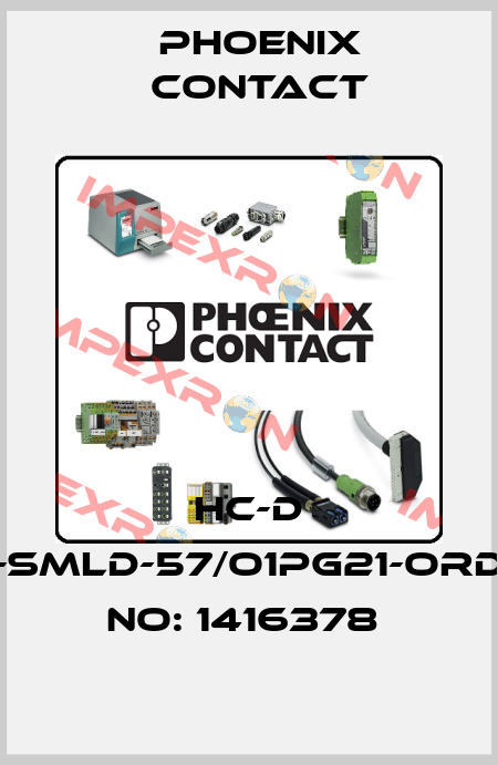 HC-D 25-SMLD-57/O1PG21-ORDER NO: 1416378  Phoenix Contact