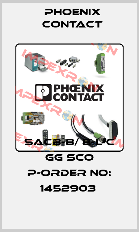 SACB-8/ 8-L-C GG SCO P-ORDER NO: 1452903  Phoenix Contact