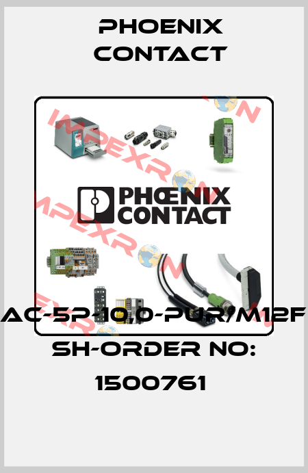 SAC-5P-10,0-PUR/M12FR SH-ORDER NO: 1500761  Phoenix Contact