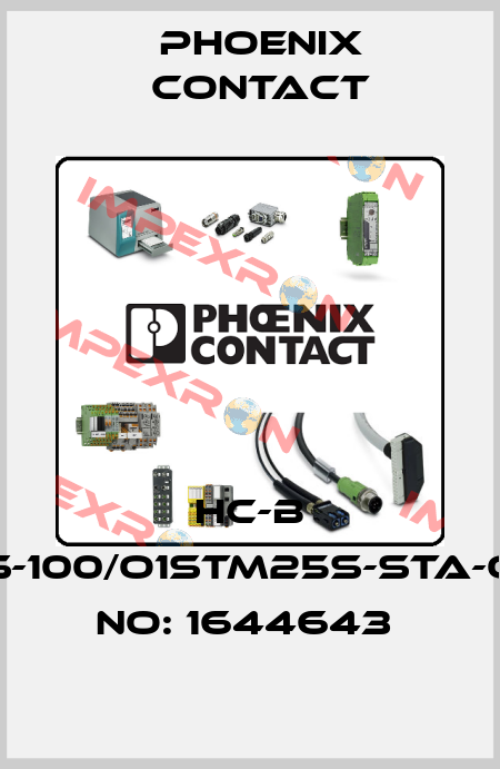 HC-B 16-TMS-100/O1STM25S-STA-ORDER NO: 1644643  Phoenix Contact