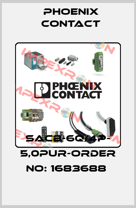 SACB-6Q/4P- 5,0PUR-ORDER NO: 1683688  Phoenix Contact