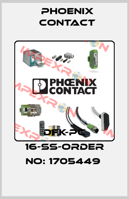 DFK-PC 16-SS-ORDER NO: 1705449  Phoenix Contact