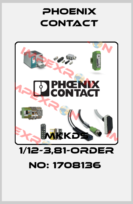 MKKDS 1/12-3,81-ORDER NO: 1708136  Phoenix Contact