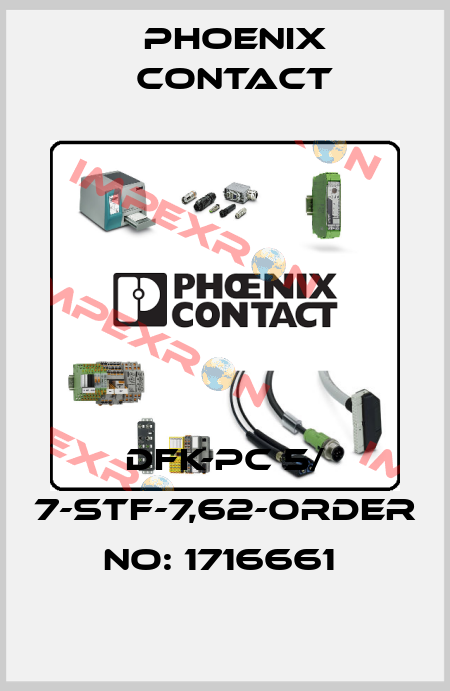 DFK-PC 5/ 7-STF-7,62-ORDER NO: 1716661  Phoenix Contact