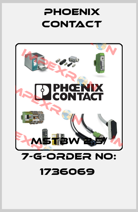 MSTBW 2,5/ 7-G-ORDER NO: 1736069  Phoenix Contact