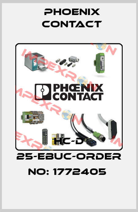 HC-D 25-EBUC-ORDER NO: 1772405  Phoenix Contact