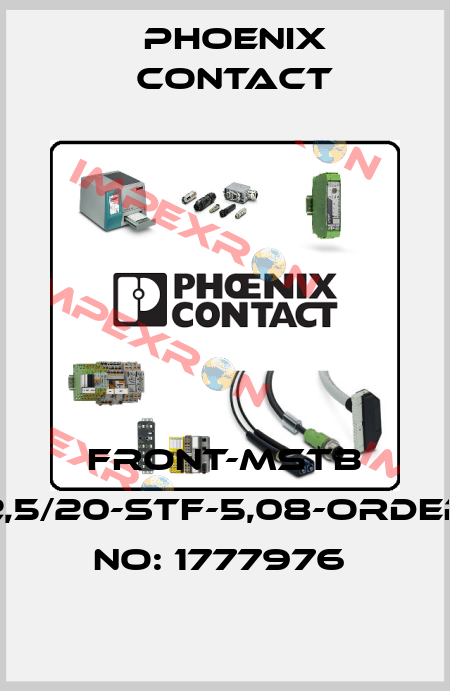 FRONT-MSTB 2,5/20-STF-5,08-ORDER NO: 1777976  Phoenix Contact