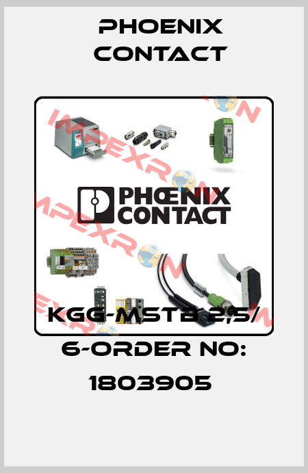 KGG-MSTB 2,5/ 6-ORDER NO: 1803905  Phoenix Contact