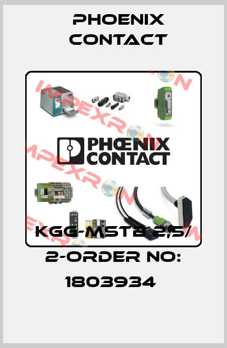 KGG-MSTB 2,5/ 2-ORDER NO: 1803934  Phoenix Contact