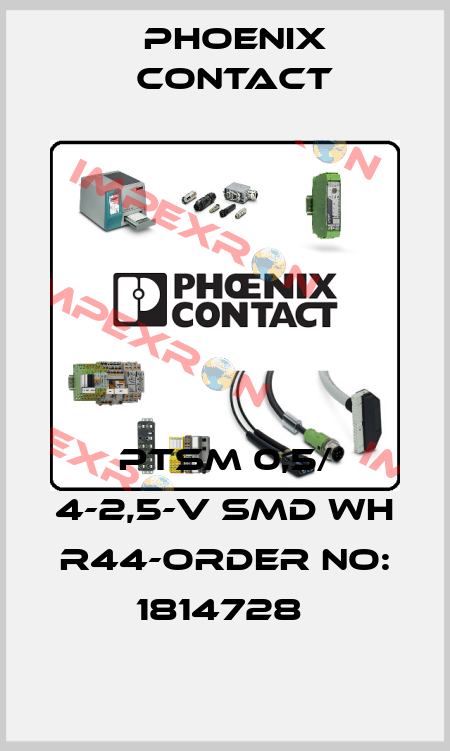PTSM 0,5/ 4-2,5-V SMD WH R44-ORDER NO: 1814728  Phoenix Contact