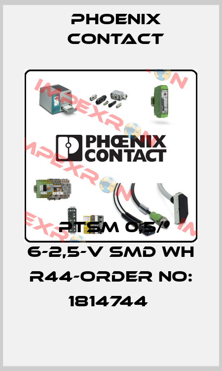 PTSM 0,5/ 6-2,5-V SMD WH R44-ORDER NO: 1814744  Phoenix Contact