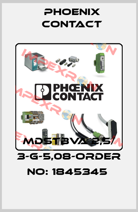 MDSTBVA 2,5/ 3-G-5,08-ORDER NO: 1845345  Phoenix Contact