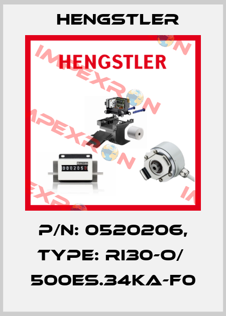 p/n: 0520206, Type: RI30-O/  500ES.34KA-F0 Hengstler