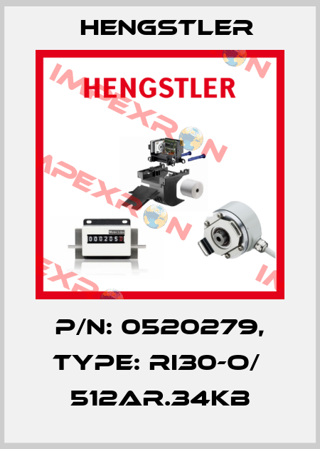 p/n: 0520279, Type: RI30-O/  512AR.34KB Hengstler
