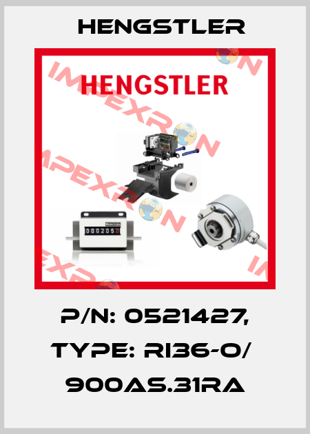 p/n: 0521427, Type: RI36-O/  900AS.31RA Hengstler
