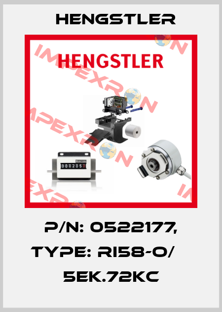 p/n: 0522177, Type: RI58-O/    5EK.72KC Hengstler