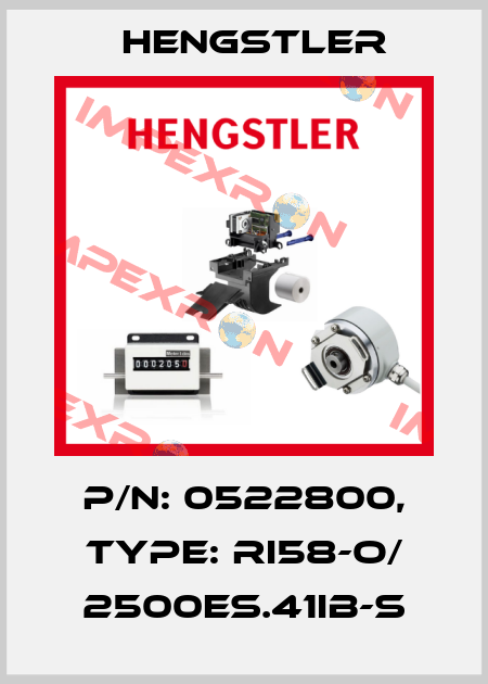 p/n: 0522800, Type: RI58-O/ 2500ES.41IB-S Hengstler