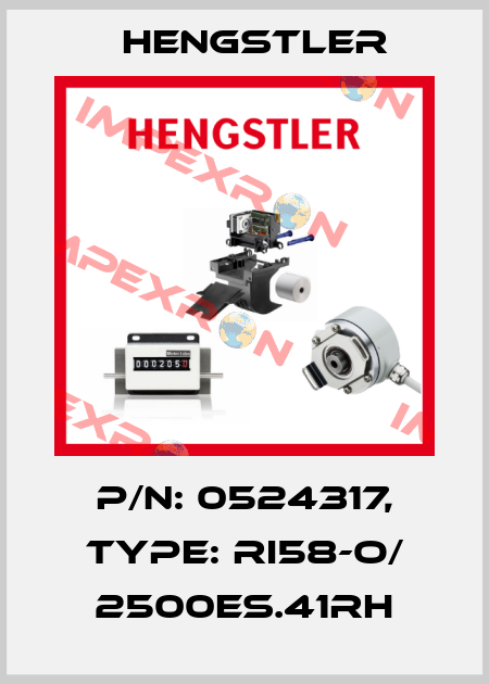 p/n: 0524317, Type: RI58-O/ 2500ES.41RH Hengstler