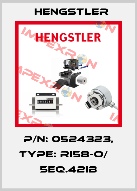 p/n: 0524323, Type: RI58-O/    5EQ.42IB Hengstler