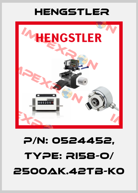 p/n: 0524452, Type: RI58-O/ 2500AK.42TB-K0 Hengstler