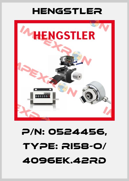 p/n: 0524456, Type: RI58-O/ 4096EK.42RD Hengstler