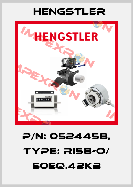 p/n: 0524458, Type: RI58-O/ 50EQ.42KB Hengstler