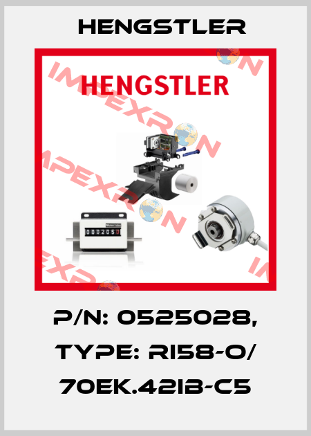p/n: 0525028, Type: RI58-O/ 70EK.42IB-C5 Hengstler