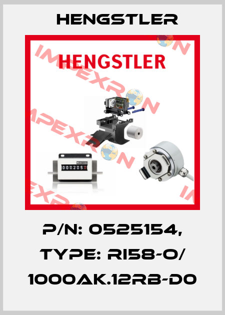 p/n: 0525154, Type: RI58-O/ 1000AK.12RB-D0 Hengstler