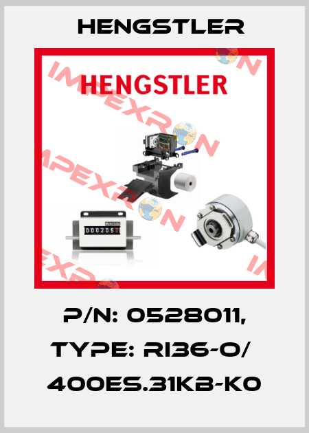 p/n: 0528011, Type: RI36-O/  400ES.31KB-K0 Hengstler