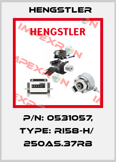 p/n: 0531057, Type: RI58-H/  250AS.37RB Hengstler