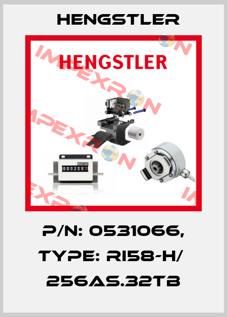 p/n: 0531066, Type: RI58-H/  256AS.32TB Hengstler