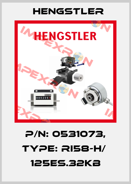 p/n: 0531073, Type: RI58-H/  125ES.32KB Hengstler