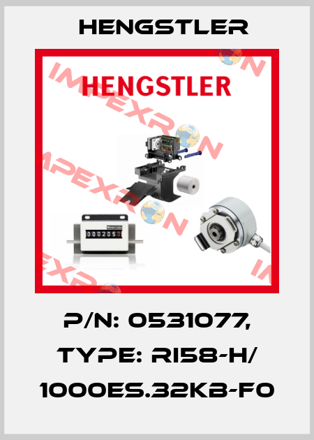 p/n: 0531077, Type: RI58-H/ 1000ES.32KB-F0 Hengstler