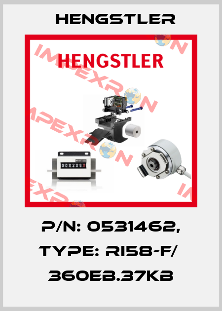 p/n: 0531462, Type: RI58-F/  360EB.37KB Hengstler