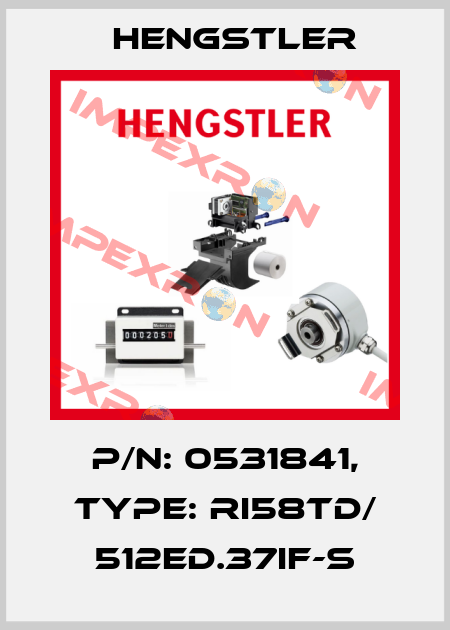 p/n: 0531841, Type: RI58TD/ 512ED.37IF-S Hengstler