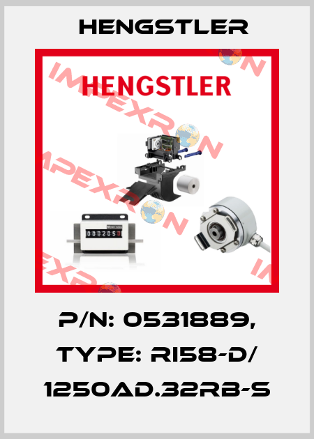 p/n: 0531889, Type: RI58-D/ 1250AD.32RB-S Hengstler