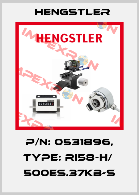 p/n: 0531896, Type: RI58-H/  500ES.37KB-S Hengstler