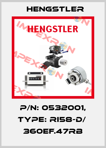 p/n: 0532001, Type: RI58-D/  360EF.47RB Hengstler