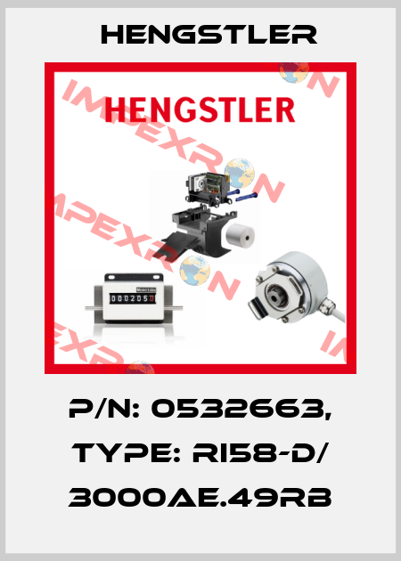 p/n: 0532663, Type: RI58-D/ 3000AE.49RB Hengstler