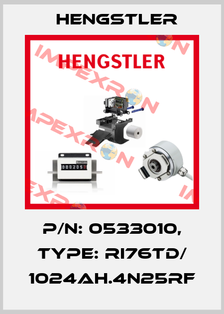 p/n: 0533010, Type: RI76TD/ 1024AH.4N25RF Hengstler